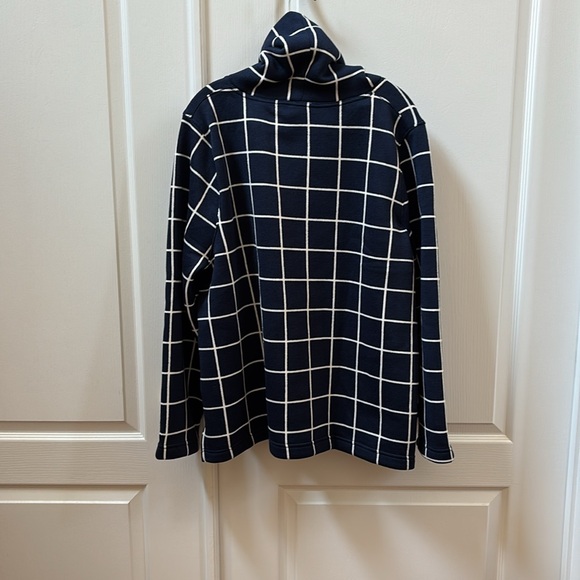 J. Crew Navy and White Striped Turtleneck - Picture 3 of 3